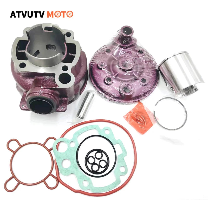 KIT CILINDRO 75 CC GRUPPO TERMICO TOP VIOLA ø49mm AM6 Minarelli 2 tempi Aprilia RS50 Yamaha DT50 TZR 50 RX RYZ SM