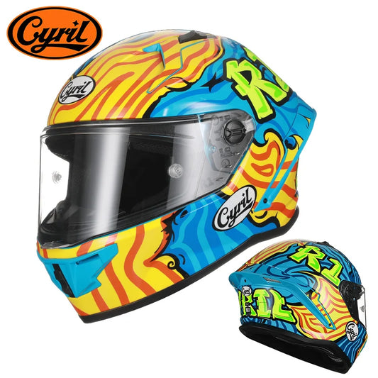 CASCO MOTO INTEGRALI VR46 R1 uomo donna casco moto casco integrale originale R1 DOT omologato ECE