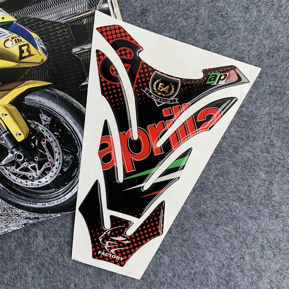 3D Motorcycle Fuel Tank Pad Sticker Decal for Aprilia April RSV4 Tuono V4 Rs 125/50 Shiver750 900 Rs660 RS4